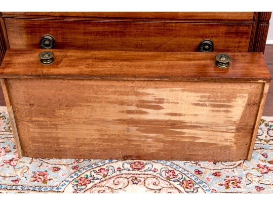 American Federal Cherry Chest, First Half 19th C. 