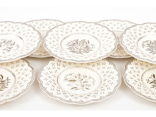 Set Of Ten English, Wedgewood China Plates