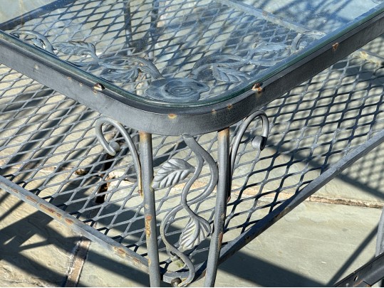 Six Piece Cast Aluminum Outdoor Patio Set