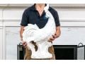 Italian White Glazed Ceramic Model Of A Rooster