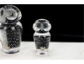 Whimsical Etched Kosta Boda Owl Figures