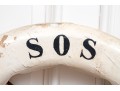 Semi-Antique Life Bouy, Marked SOS