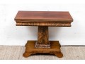 Antique Mahogany And Figured Wood Games Table 