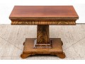 Antique Mahogany And Figured Wood Games Table 