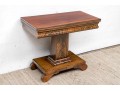 Antique Mahogany And Figured Wood Games Table 