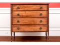 American Federal Cherry Chest, First Half 19th C. 