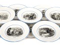 Set Of Eleven French, Digoin Ceramic 7