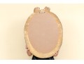 Decorative Gilt Finished Composition Oval Mirror