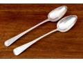 Two Sterling Silver English George III, London, 1817, Susanna Peppin, Stuffing Spoons, 6.86 Ozt.