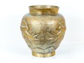 Chinese Brass Dragon Decorated Vase
