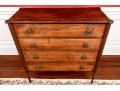 American Federal Cherry Chest, First Half 19th C. 