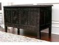 Antique 18th C. English Carved Oak Coffer