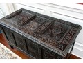 Antique 18th C. English Carved Oak Coffer