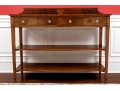 Quality English Marquetry Inlaid Console Table