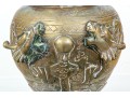 Chinese Brass Dragon Decorated Vase