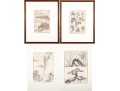 Collection Of Four Katsushika Hokusai (Japanese, 1760-1849) Woodblock Prints