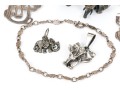 Sterling Silver Assorted Lot Of Charming Elephant Motif Jewelry Pieces