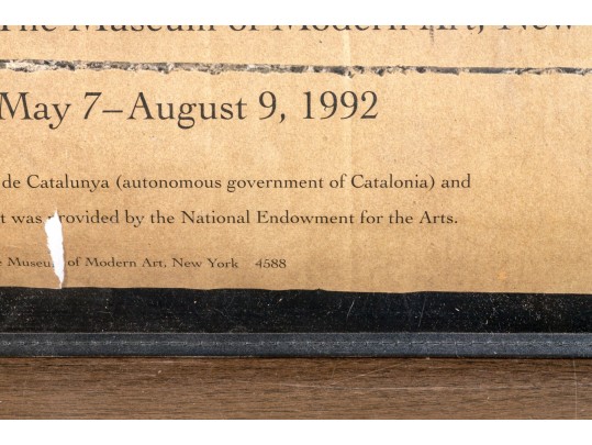 Antoni Tapies (Catalan, 1923-2012) Exhibition Poster
