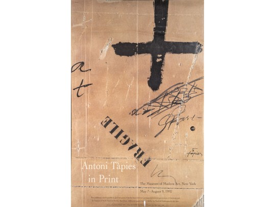 Antoni Tapies (Catalan, 1923-2012) Exhibition Poster