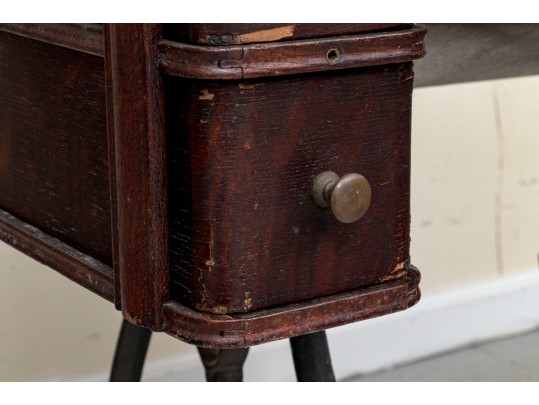 Antique Wheeler & Wilson Sewing Machine With Cabinet