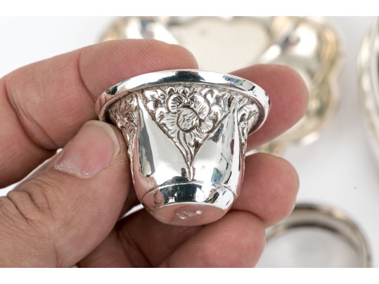 Collection Of Nine Assorted Tabletop Items, Assorted Metals (see Description)