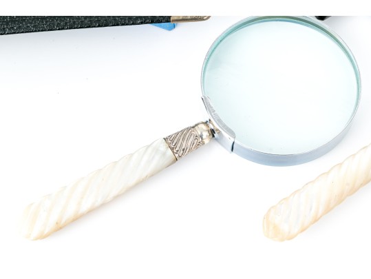 Collection Of Six Fine Vintage Personal And Desk Accessories