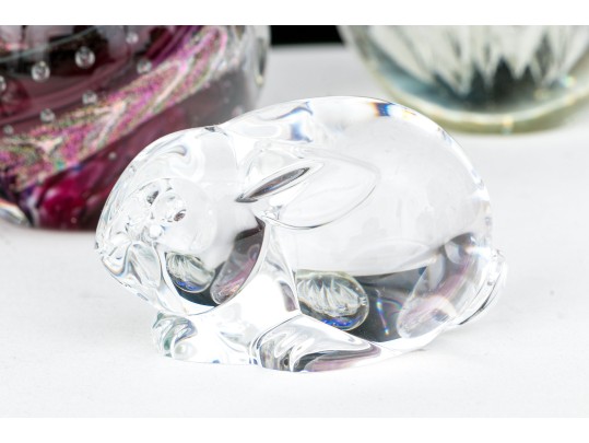 Collection Of Six Vintage Glass And Crystal Items