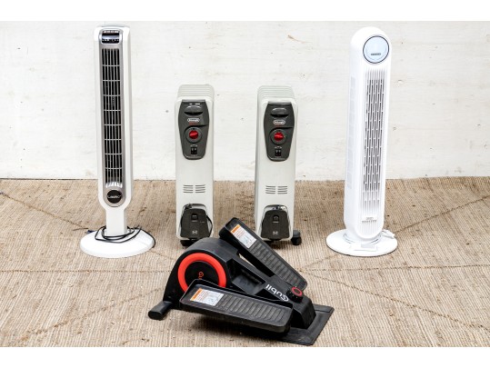 Collection Of Space Heaters And A Ubii Exercise Machine