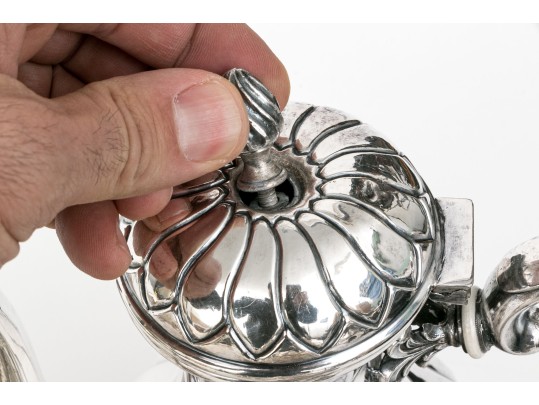 Fine Vintage Silverplate Tea And Coffee Service With Tray