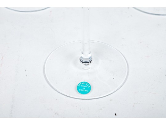 Set Of Four Tiffany & Co. Martini Glasses