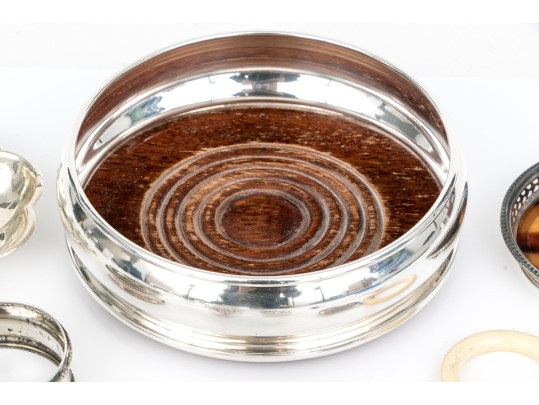 Collection Of Nine Assorted Tabletop Items, Assorted Metals (see Description)