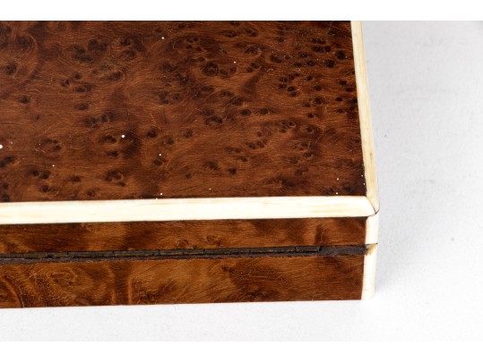 Group Of Three Fine Vintage / Antique Figured Wood Boxes