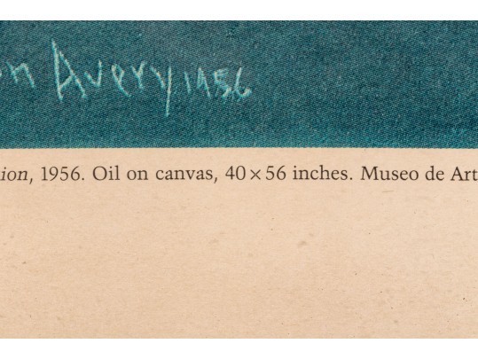 After Milton Avery (American, 1885-1965) Whitney Museum Of American Art 1989 Exhibition Poster