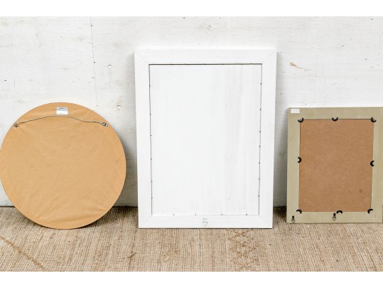 Delightful Group Of Three Framed Mirrors