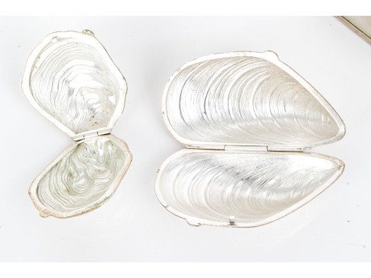 Collection Of Twelve Small Vintage Table Top Items With Boxes And Pin Dishes 