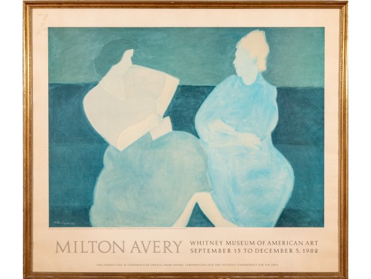 After Milton Avery (American, 1885-1965) Whitney Museum Of American Art 1989 Exhibition Poster