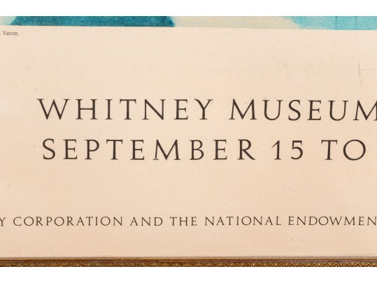 After Milton Avery (American, 1885-1965) Whitney Museum Of American Art 1989 Exhibition Poster