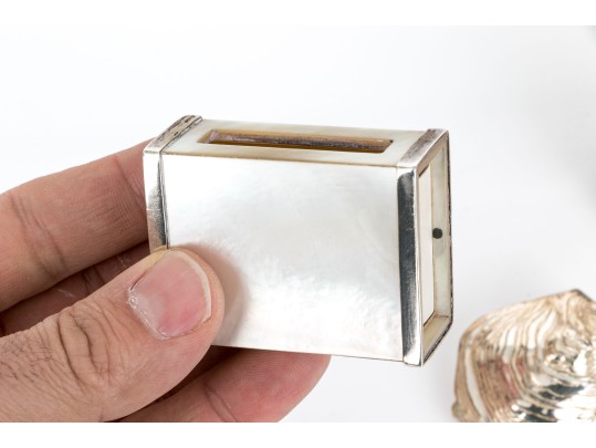 Collection Of Twelve Small Vintage Table Top Items With Boxes And Pin Dishes 