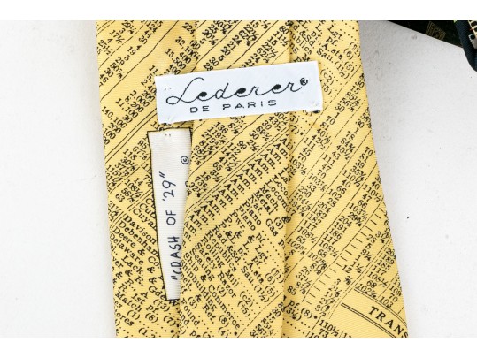 Four Boxed Designer Silk Men's Ties, Alynn Neckwear For Lederer Paris