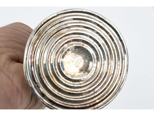 Collection Of Six Vintage Weighted Sterling Silver Candlesticks