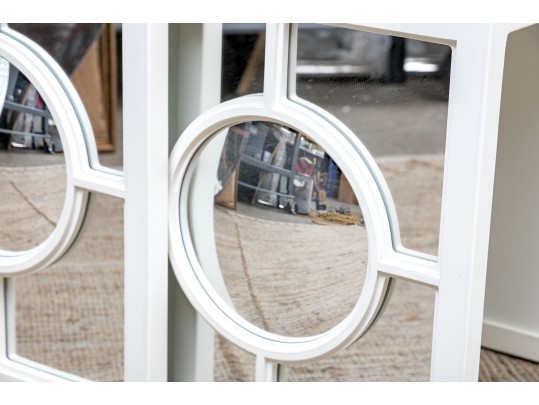 Set Of Four Stylish Mirrored Nesting Tables, Including Two Pairs