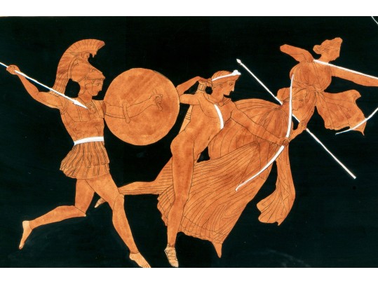 Piroli After Flaxman (UK, 1755-1826) Color Engraving After A Drawing  For 