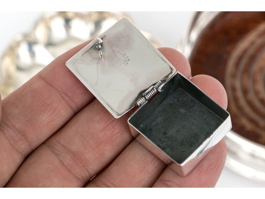 Collection Of Nine Assorted Tabletop Items, Assorted Metals (see Description)