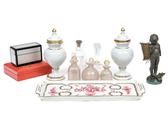 Large Group Of Fine Vintage Dresser Top Items 