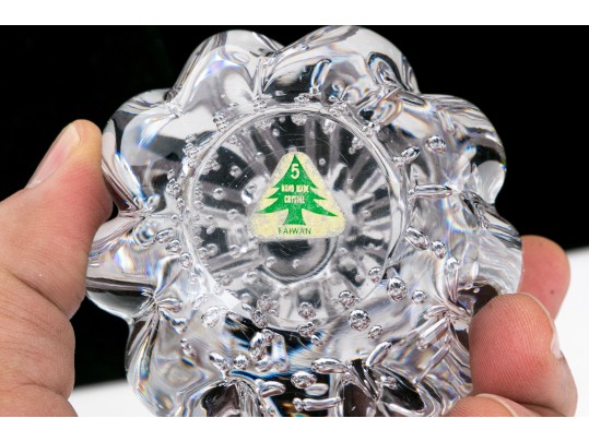 Collection Of Six Vintage Glass And Crystal Items