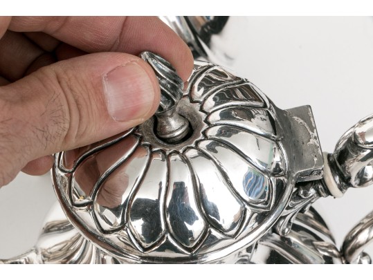 Fine Vintage Silverplate Tea And Coffee Service With Tray