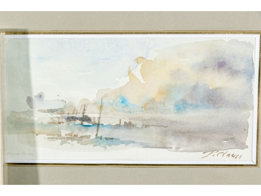 Assembled Collection Of Two Art Works With A Color Print 