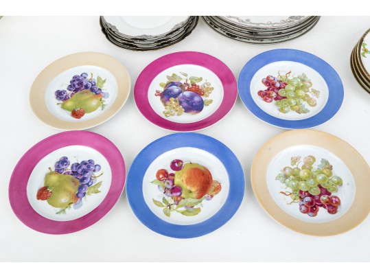 Twenty Piece Assorted Makers Collection Of Plates, In Four Distinct Patterns