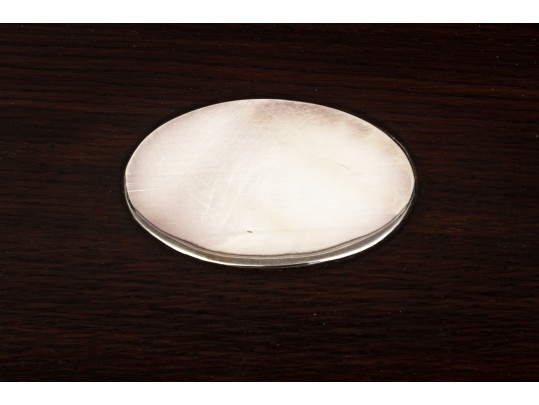 Beautiful Antique Wood And Silverplate Serving Tray, Professionaly Restored