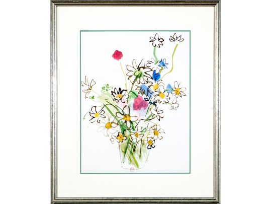 After Raoul Dufy (French, 1877-1953) Bunch Of Daisies And Bouquet, Pour Un Herbier, Colette, Prints